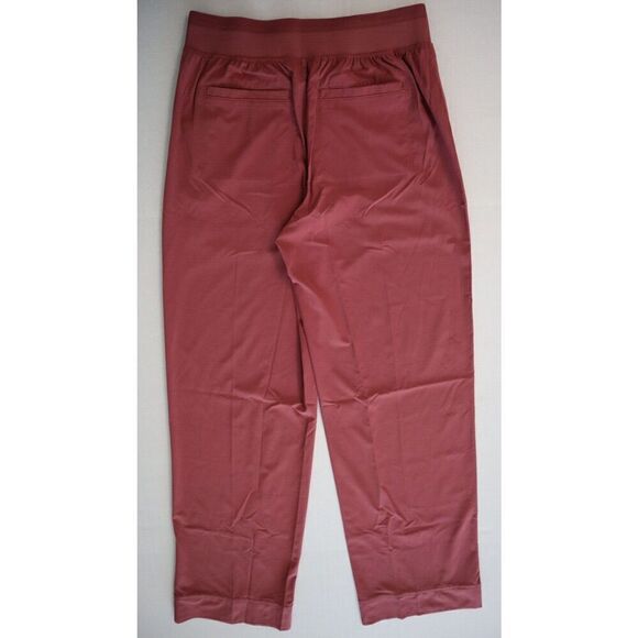 Athleta 658449-01 Women Sz 0 Rose Berry Brooklyn Heights Hi-Rise Wide Pants - Picture 2 of 15